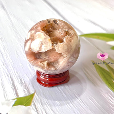 Cherry Blossom Drusy Sphere (Sakura) Madagascar 40-50Mm Crystal Sphere