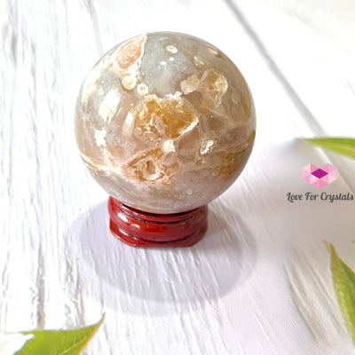 Cherry Blossom Drusy Sphere (Sakura) Madagascar 40-50Mm Crystal Sphere