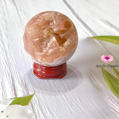 Cherry Blossom Drusy Sphere (Sakura) Madagascar 40-50Mm Crystal Sphere
