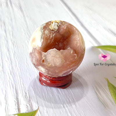 Cherry Blossom Drusy Sphere (Sakura) Madagascar 40-50Mm Crystal Sphere