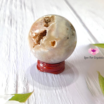 Cherry Blossom Drusy Sphere (Sakura) Madagascar 40-50Mm Crystal Sphere