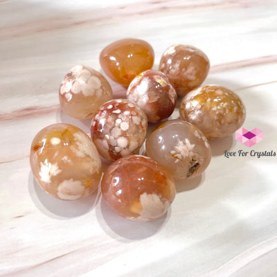 Cherry Blossom Sakura Pebble (Madagascar) Crystal Tumbled