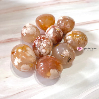 Cherry Blossom Sakura Pebble (Madagascar) Crystal Tumbled