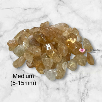Citrine Chips 100gms Medium (5-15mm) Raw