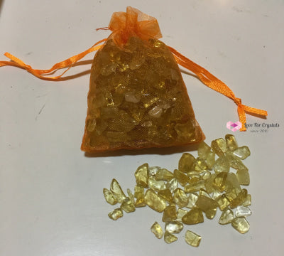Citrine Chips 100Gms Raw