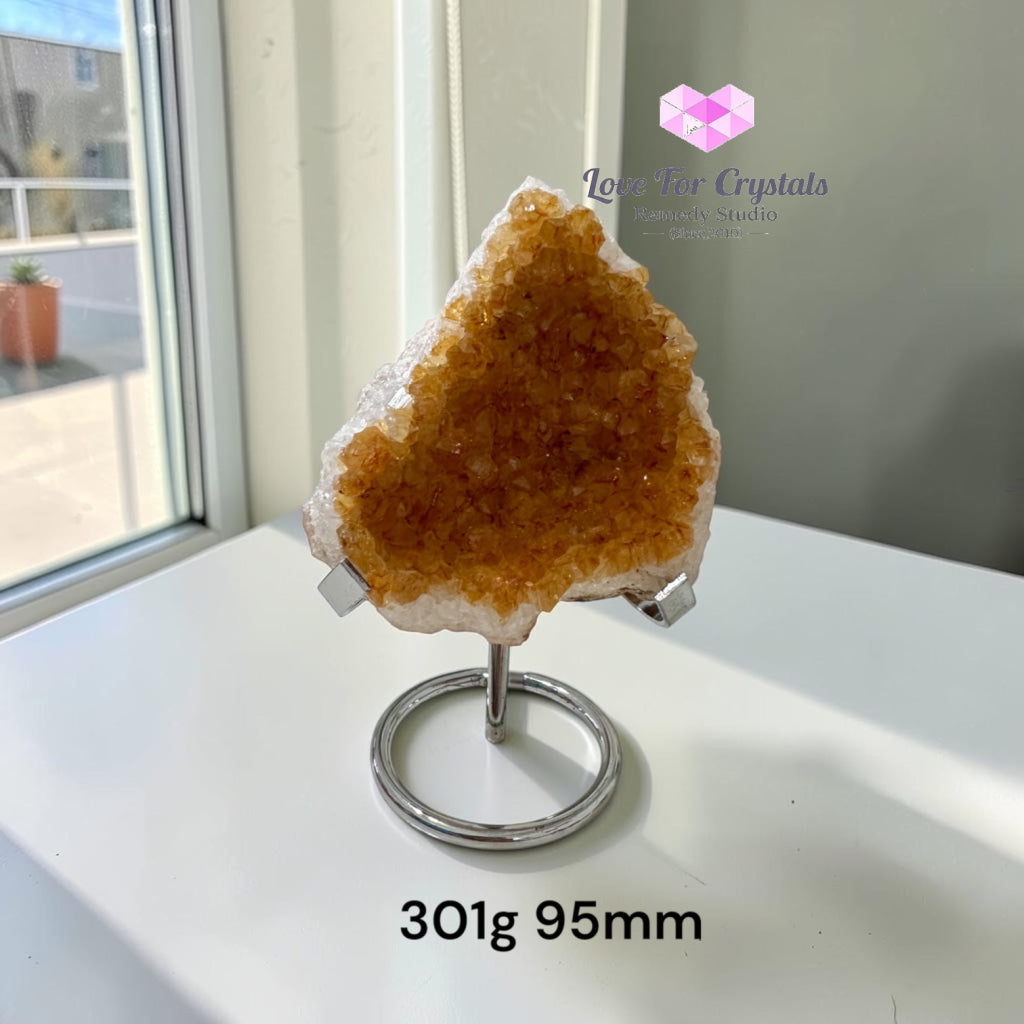 Citrine Cluster on Stand (Brazil) - 301g 95mm - Citrine