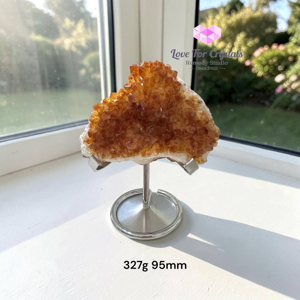 Citrine Cluster on Stand (Brazil) - 327g 95mm - Citrine