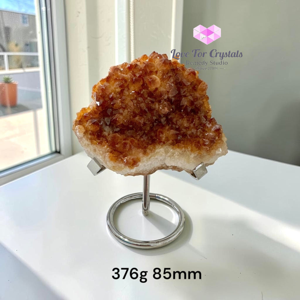 Citrine Cluster on Stand (Brazil) - 376g 85mm - Citrine