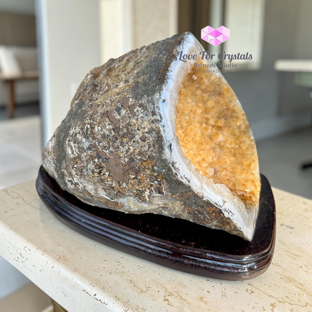 Citrine Cornucopia Money Catcher™ (RARE Abundance Vessel) 8.44 kg - 8.44 kgs