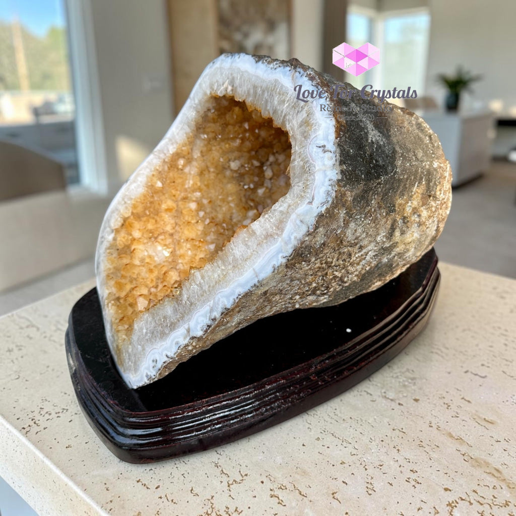 Citrine Cornucopia Money Catcher™ (RARE Abundance Vessel) 8.44 kg - 8.44 kgs