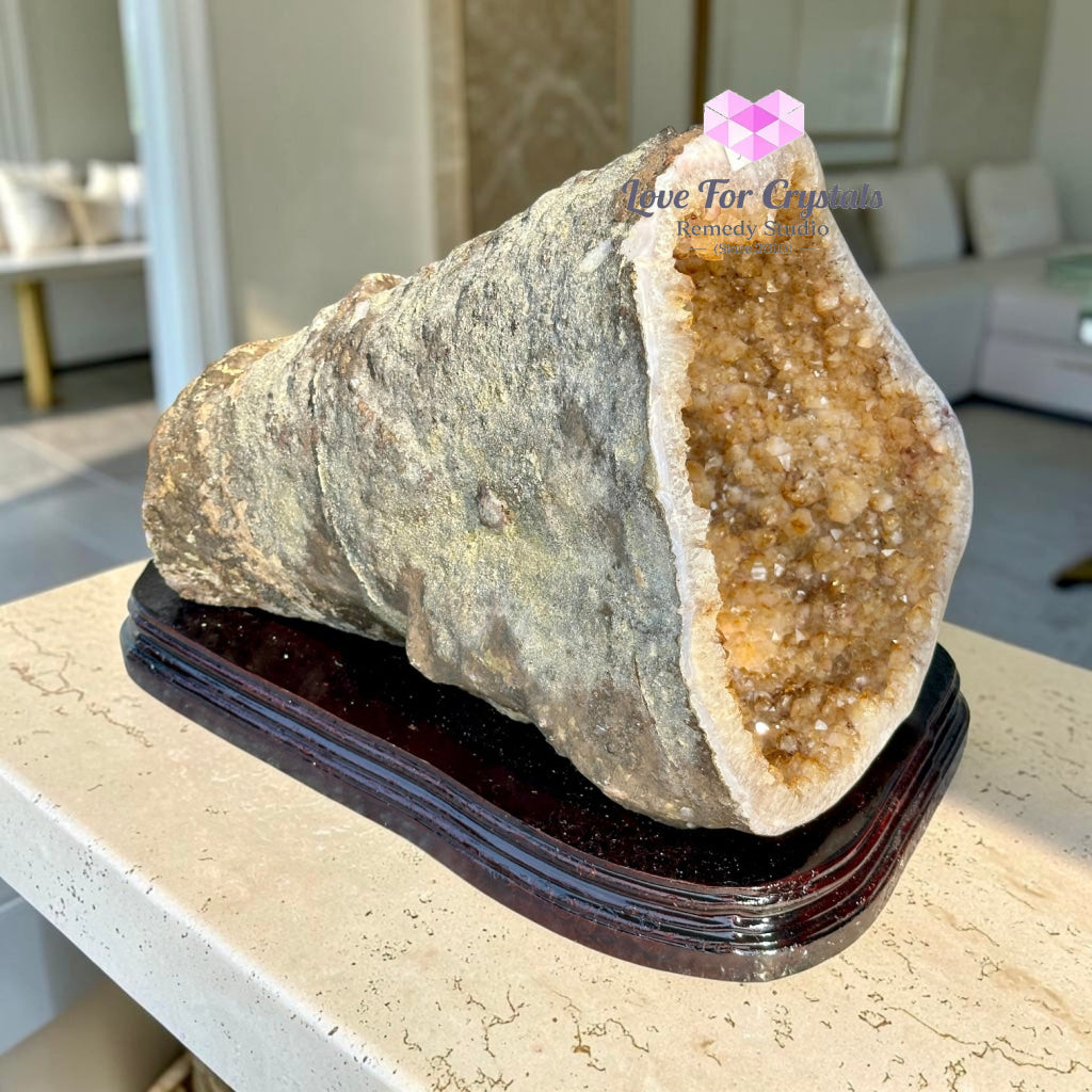 Citrine Cornucopia Money Catcher™ (RARE Abundance Vessel) 9.55kgs - 9.55 kgs - Citrine