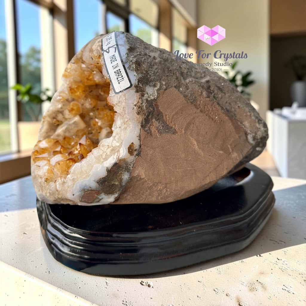 Citrine Cornucopia Money Catcher™ (RARE Wealth Container) 4.3kgs - 4.3kgs - Citrine