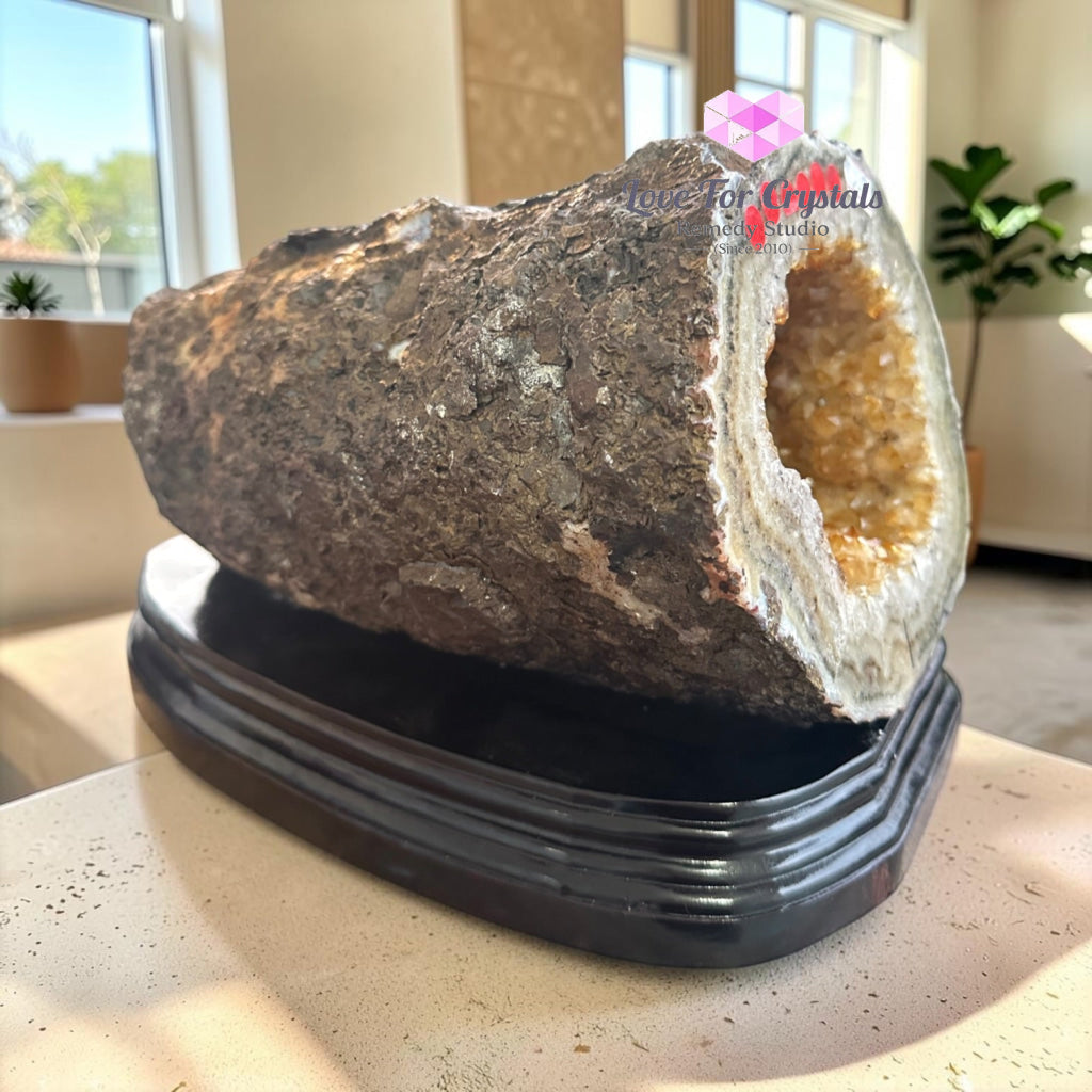 Citrine Cornucopia Money Catcher™ (RARE Wealth Container) 7.9kg - 7.9kgs - Citrine