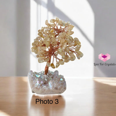 Citrine Crystal Tree on Aura Quartz (Prosperous Bloom) 90mm Pre-coded activated Photo 3 Crystal tree