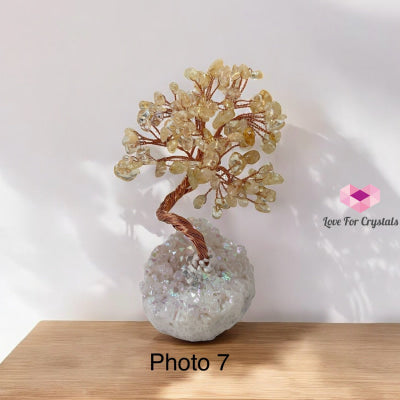 Citrine Crystal Tree on Aura Quartz (Prosperous Bloom) 90mm Pre-coded activated Photo 7 Crystal tree