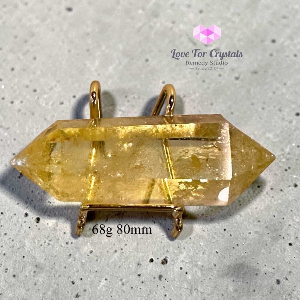 Citrine Double Terminated Points (Flow Activation Points) 68g 80mm Citrine