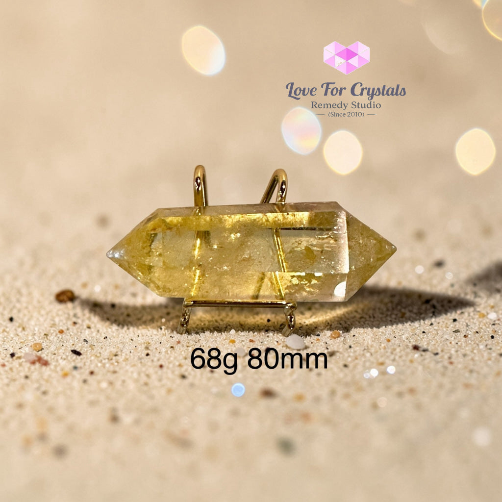 Citrine Double Terminated Points (Flow Activation Points) 68g 80mm Citrine