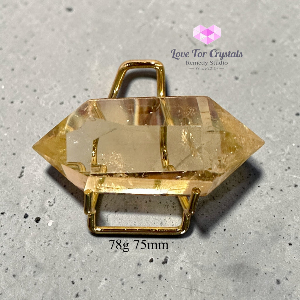 Citrine Double Terminated Points (Flow Activation Points) 78g 75mm Citrine