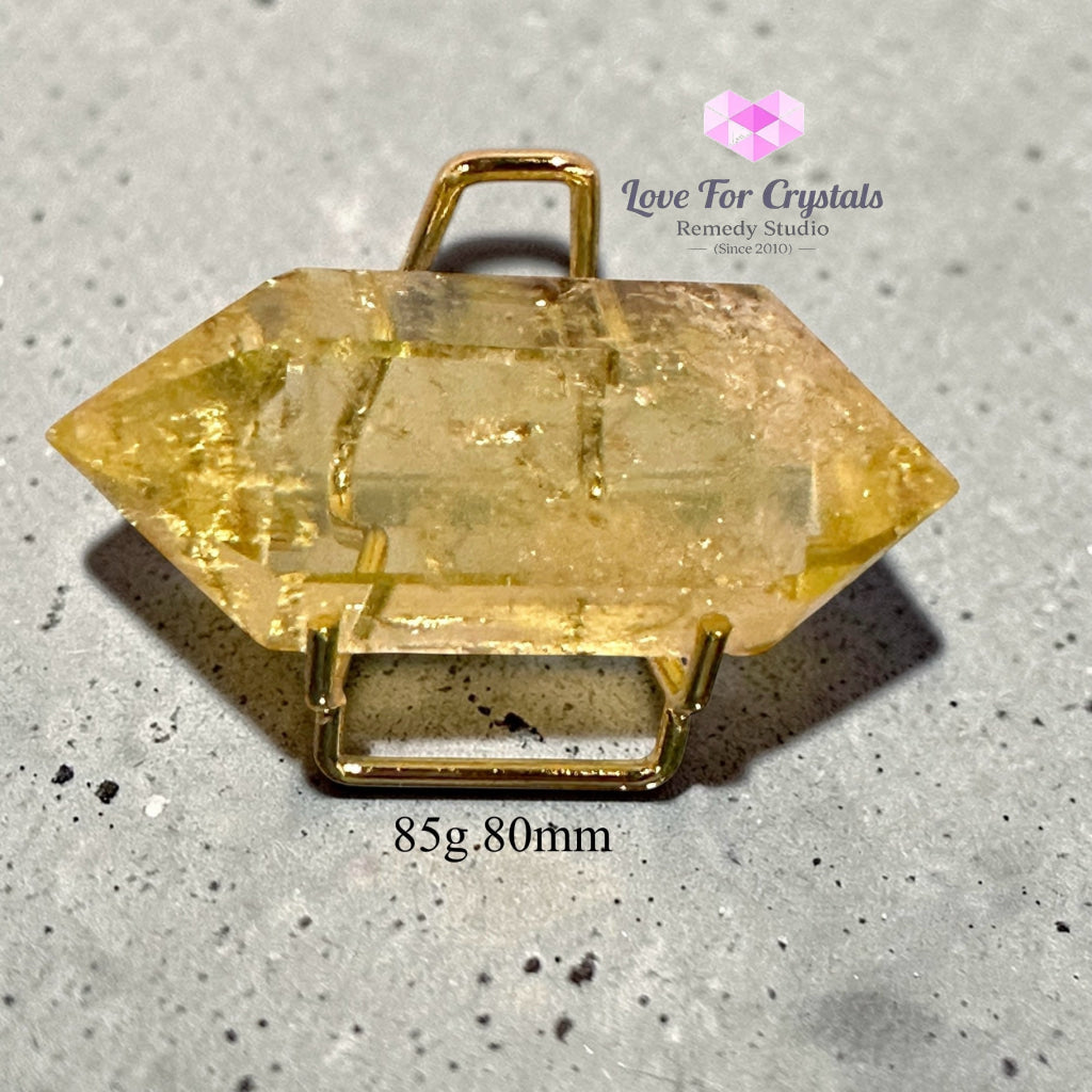 Citrine Double Terminated Points (Flow Activation Points) 85g 80mm Citrine