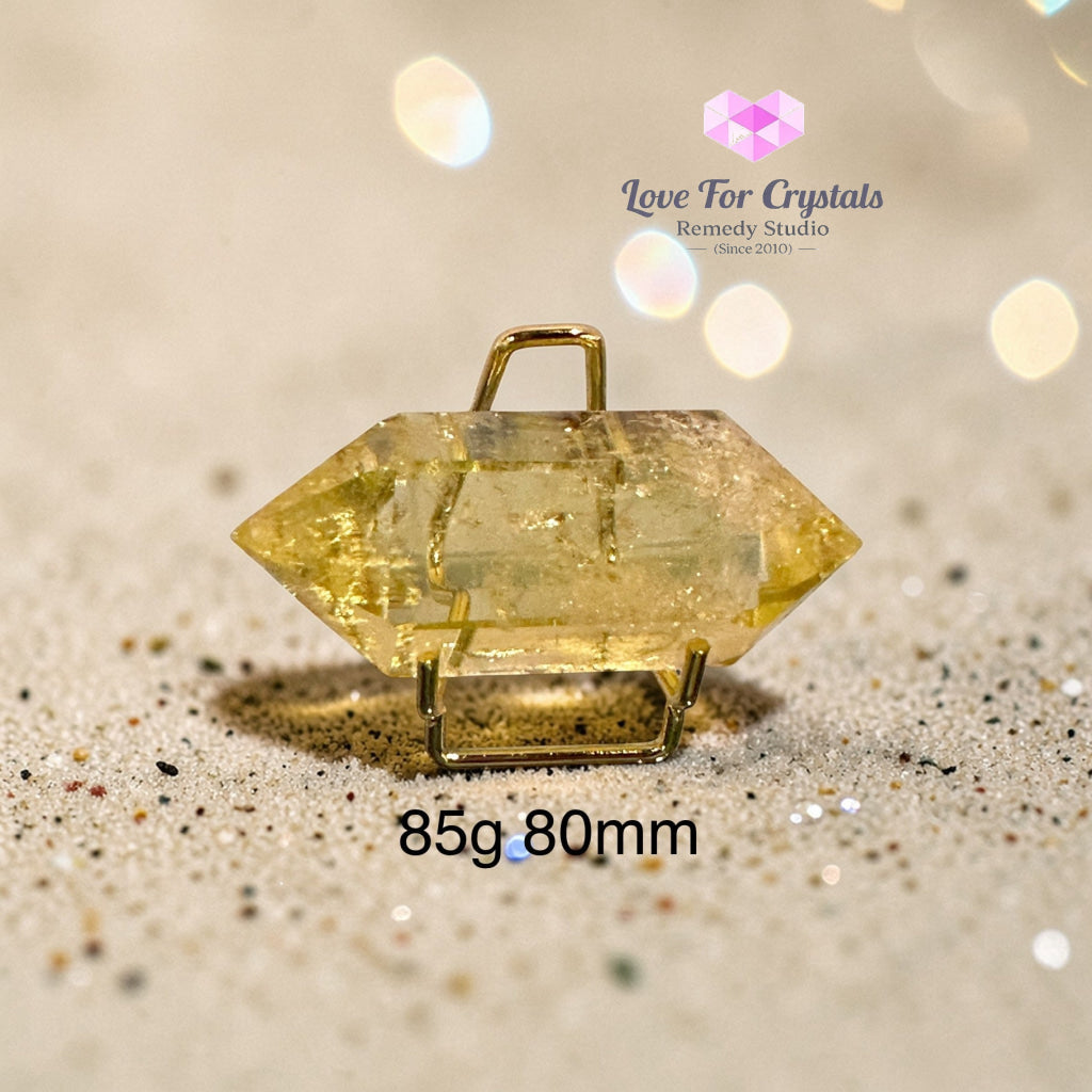 Citrine Double Terminated Points (Flow Activation Points) 85g 80mm Citrine