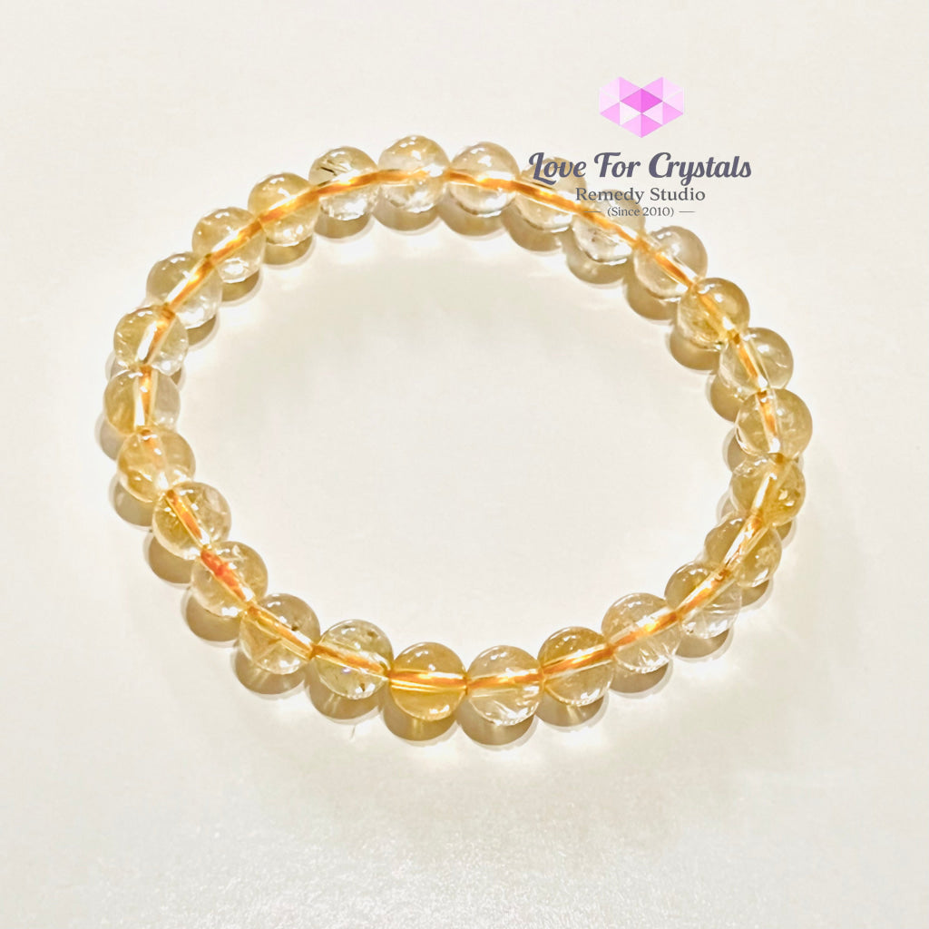 Citrine Gemstone Energy Bracelet (Wealth) 6Mm
