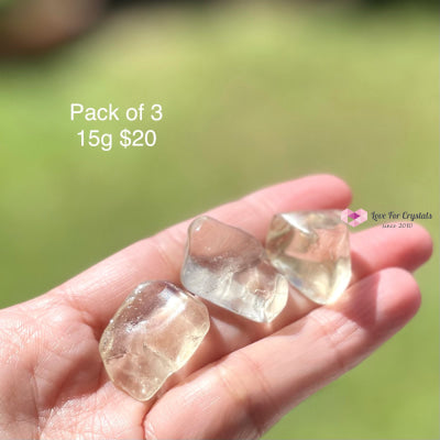 Citrine Natural Tumbled (Freeform) Brazil Pack Of 3 (15G) 10-20Mm Stones