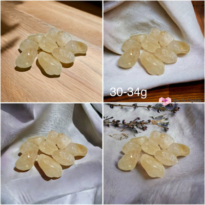 Citrine Pebbles Tumbled Stones (Brazil) 30-34Gms (40Mm To 50Mm)
