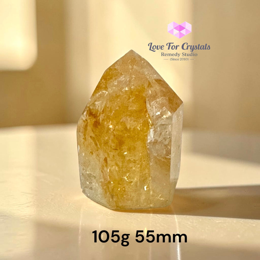 Citrine Polished Point Rio Grande Brazil (THE MONEY MANIFESTOR) - 105g 55mm - Citrine