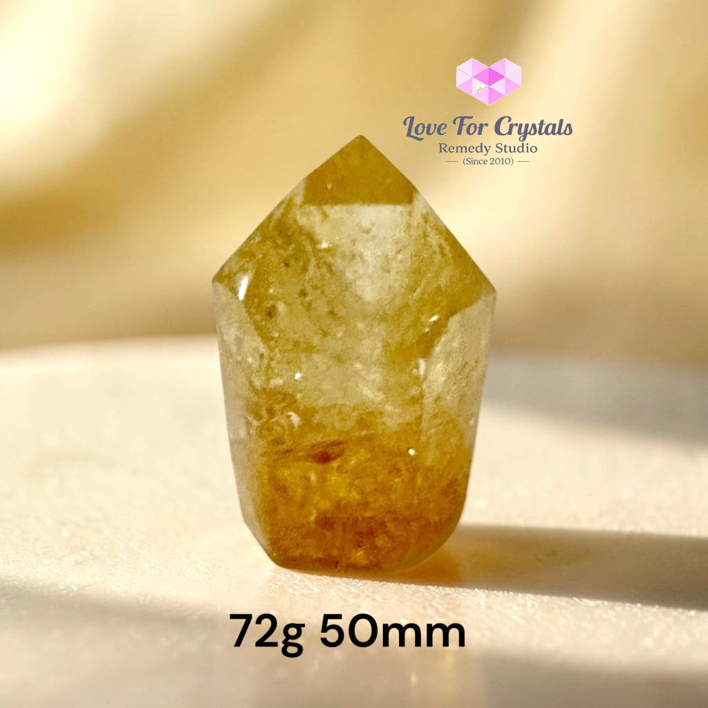Citrine Polished Point Rio Grande Brazil (THE MONEY MANIFESTOR) - 72g 50mm - Citrine