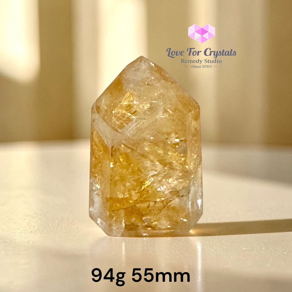 Citrine Polished Point Rio Grande Brazil (THE MONEY MANIFESTOR) - 94g 55mm - Citrine