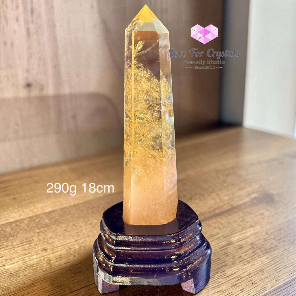 Citrine Tower Wealth Anchor Point (High Grade AAA) - 290g 18cm - Citrine