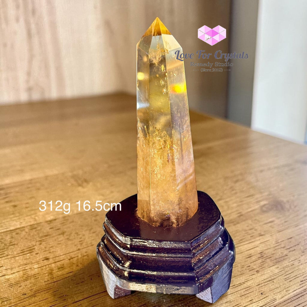 Citrine Tower Wealth Anchor Point (High Grade AAA) - 312g 16.5cm - Citrine