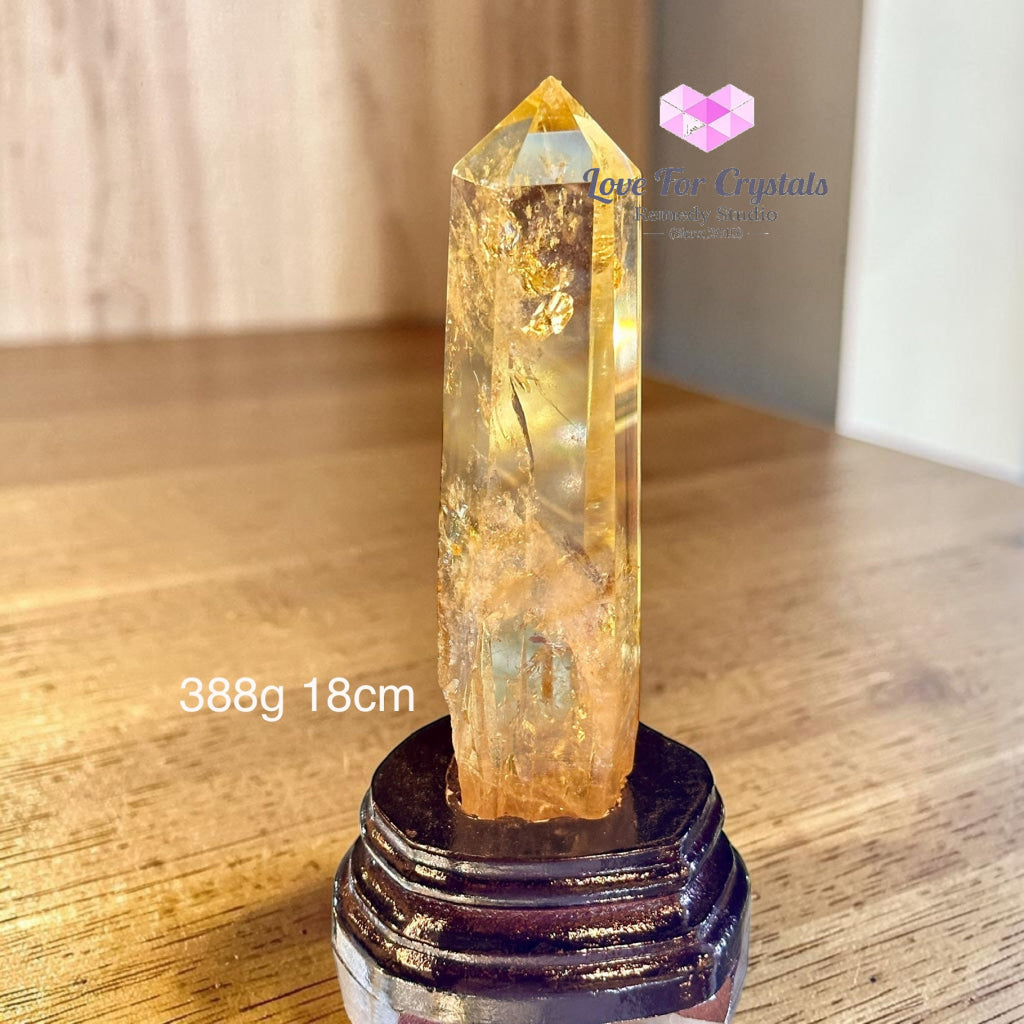 Citrine Tower Wealth Anchor Point (High Grade AAA) - 388g 18cm - Citrine