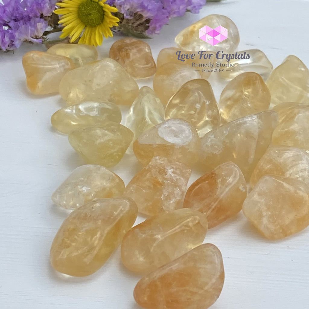 Citrine Tumbled (Brazil) Aaa (Per Pack) Stones