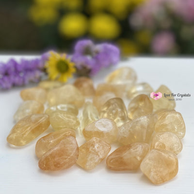 Citrine Tumbled (Brazil) Aaa (Per Pack) Pack Of 3 (20-35Mm) Stones
