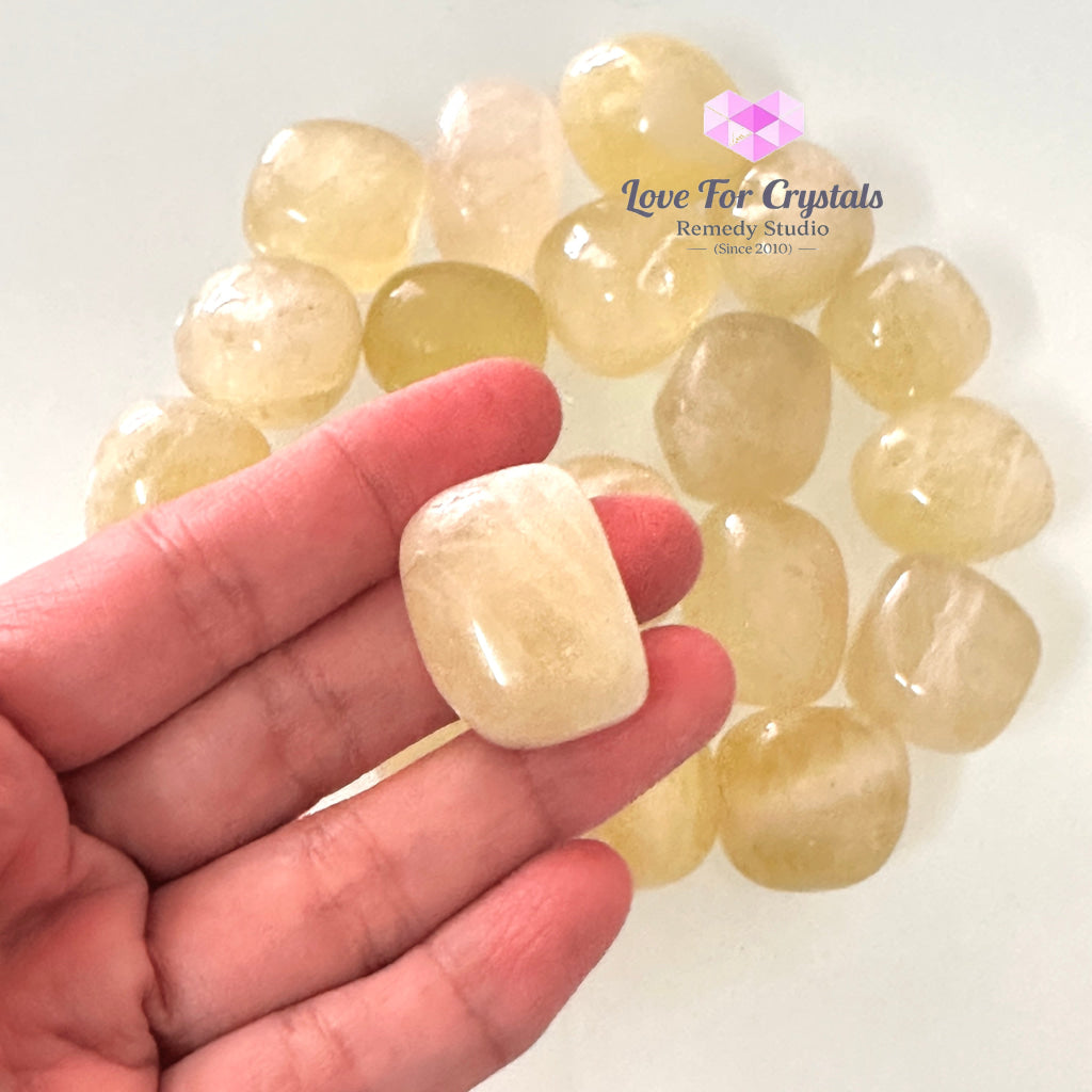 Citrine Tumbled Stone 20-30mm, Wealth & Money - Random Piece - Tumbled Stones