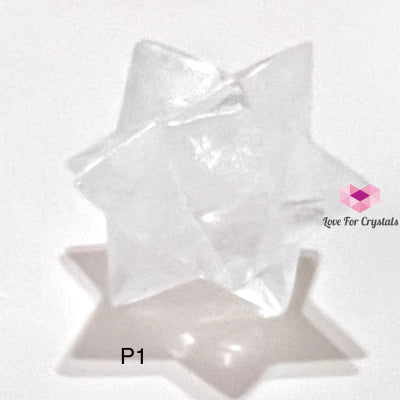 Clear Quartz 12-Point Merkaba Asteroid (30Mm) P1 Polished Crystals