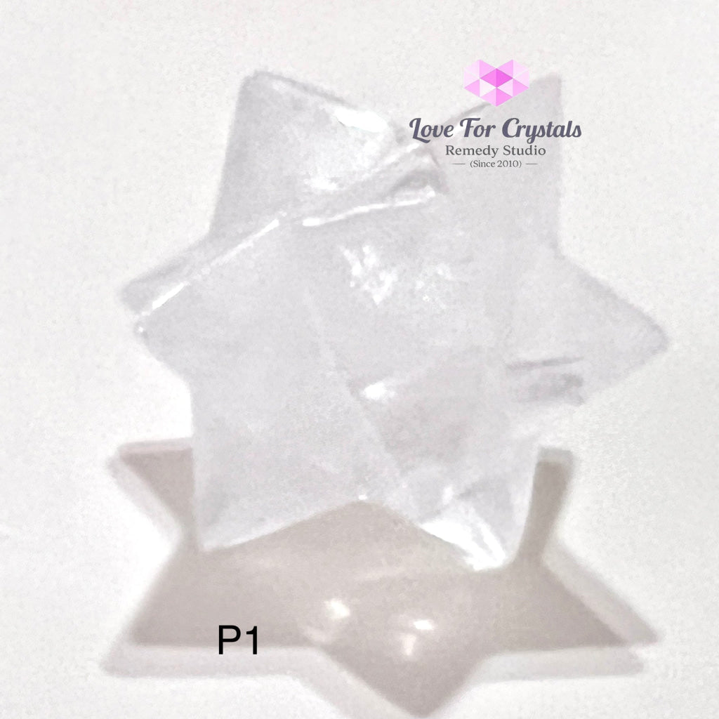 Clear Quartz 12-Point Merkaba Asteroid (30Mm) P1 Polished Crystals