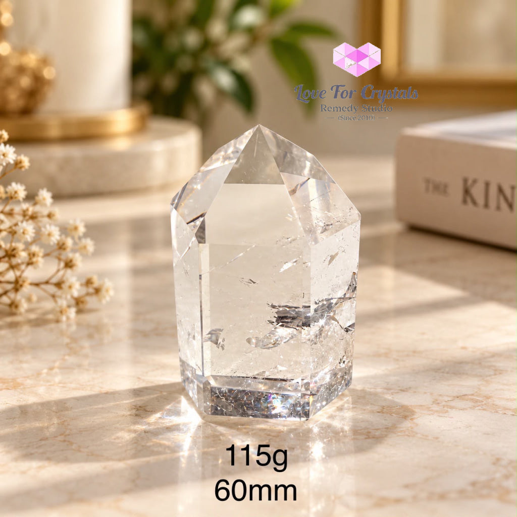 Clear Quartz AAA Tower (Brazil) - 115g 60mm - Clear quartz