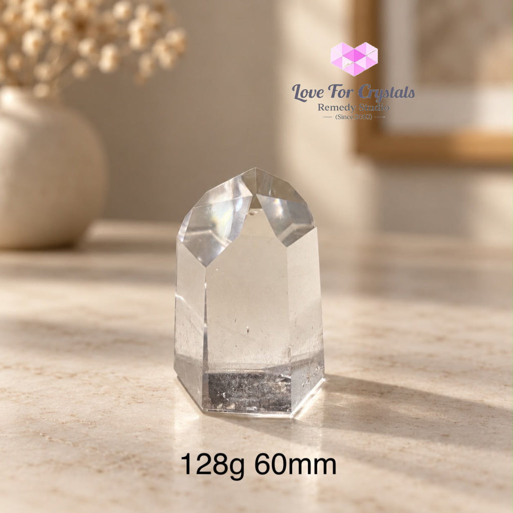 Clear Quartz AAA Tower (Brazil) - 128g 60mm - Clear quartz