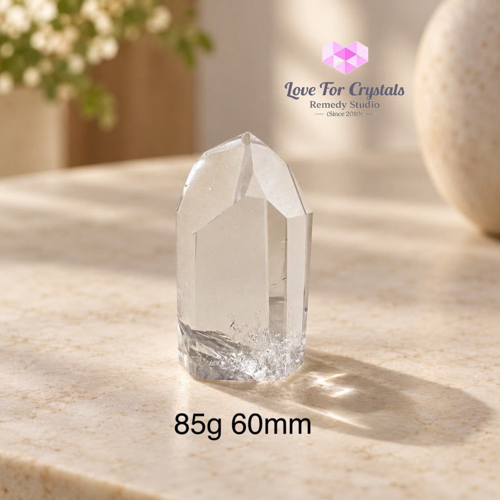 Clear Quartz AAA Tower (Brazil) - 85g 60mm - Clear quartz