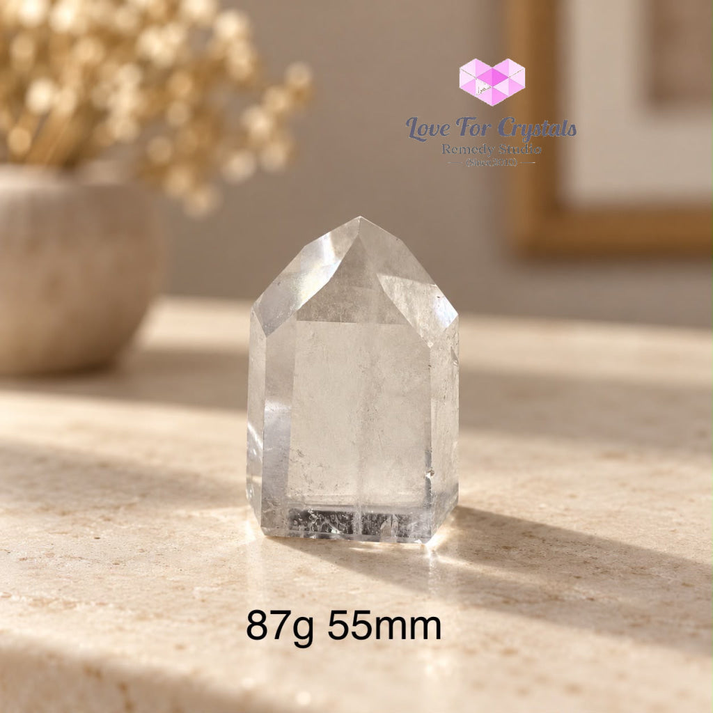 Clear Quartz AAA Tower (Brazil) - 87g 55mm - Clear quartz