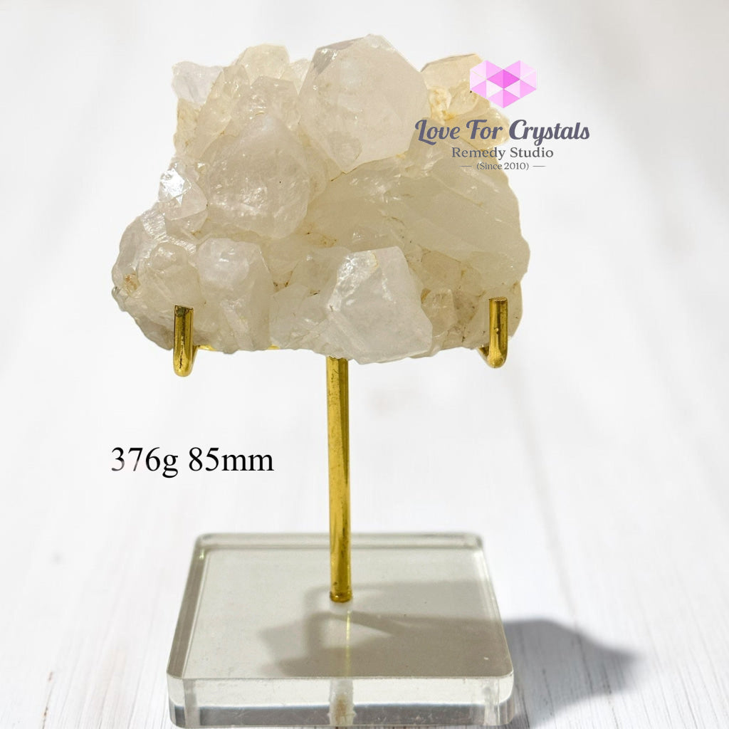 Clear Quartz Clusters on Stand (Brazil) - 376g 85mm - Clear quartz