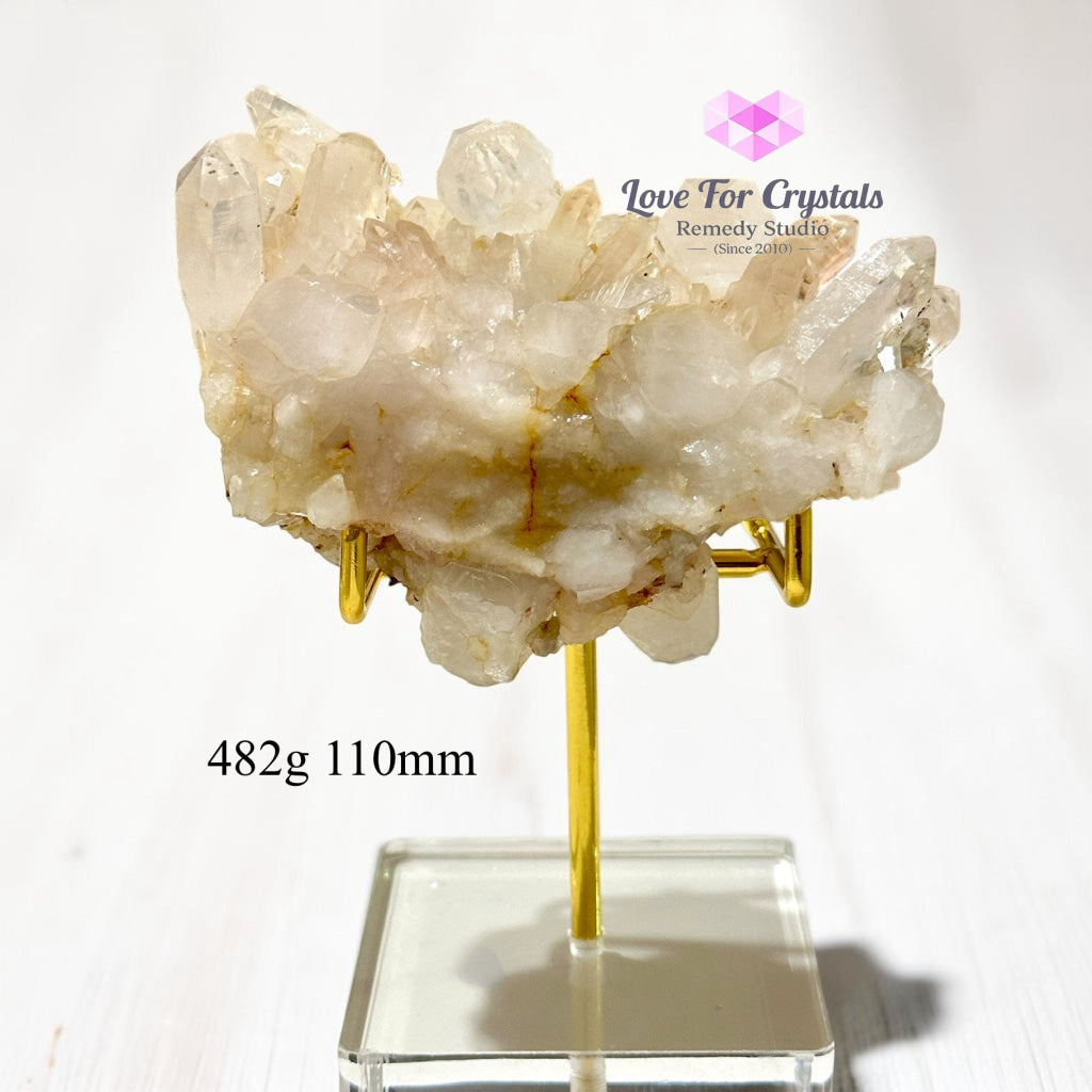 Clear Quartz Clusters on Stand (Brazil) - 482g 110mm - Clear quartz