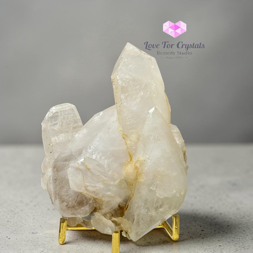 Clear Quartz Clusters on Stand (Brazil) - Clear quartz