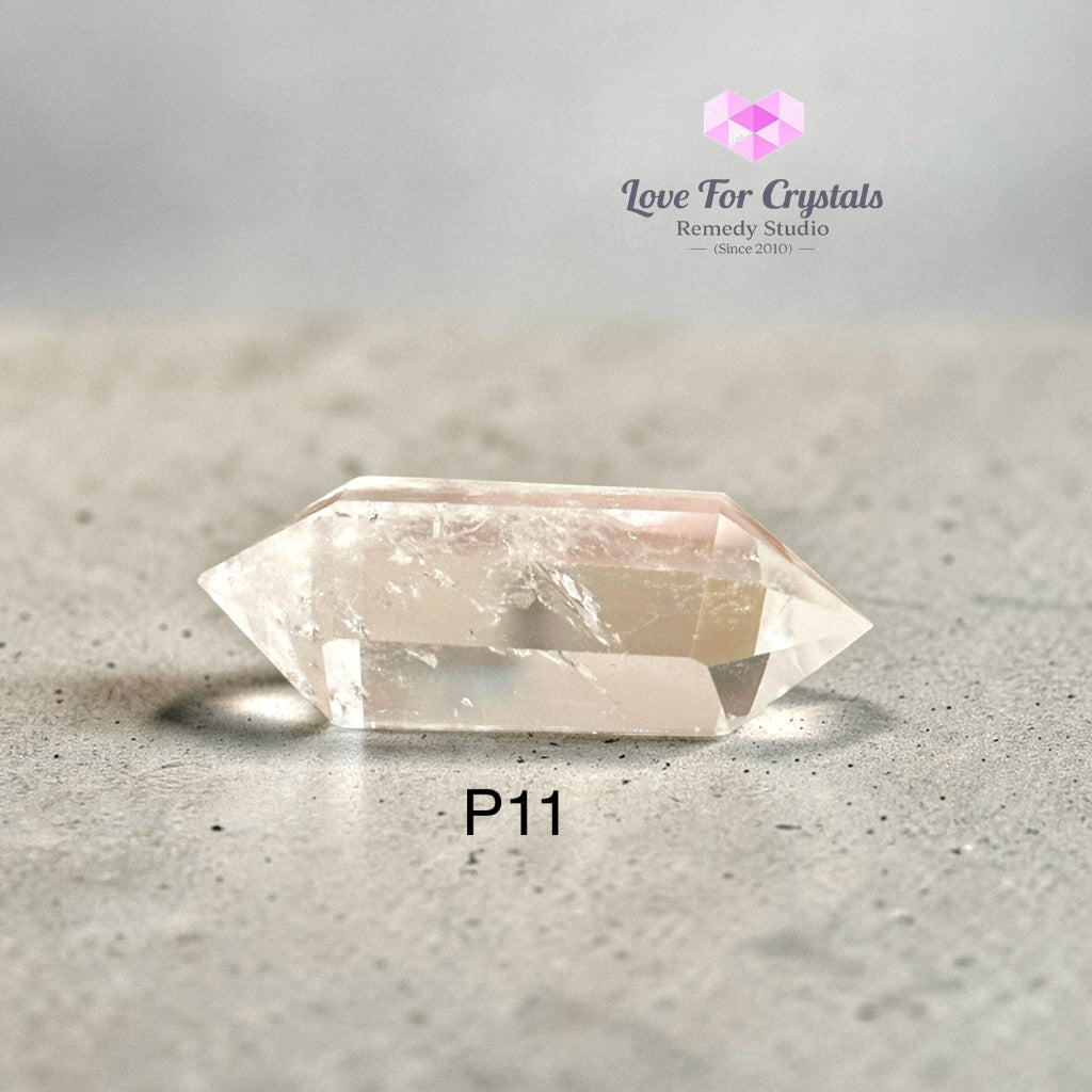 Clear Quartz Double Terminated Points – Energy Flow Amplifier (encoded & activated) Clear quartz