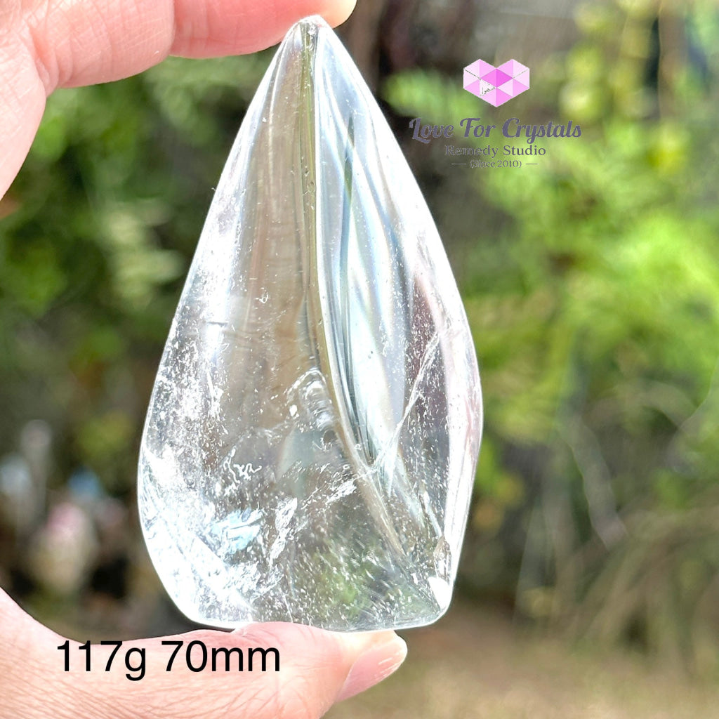 Clear Quartz Flames (Brazil) 117G 70Mm Polished Crystals