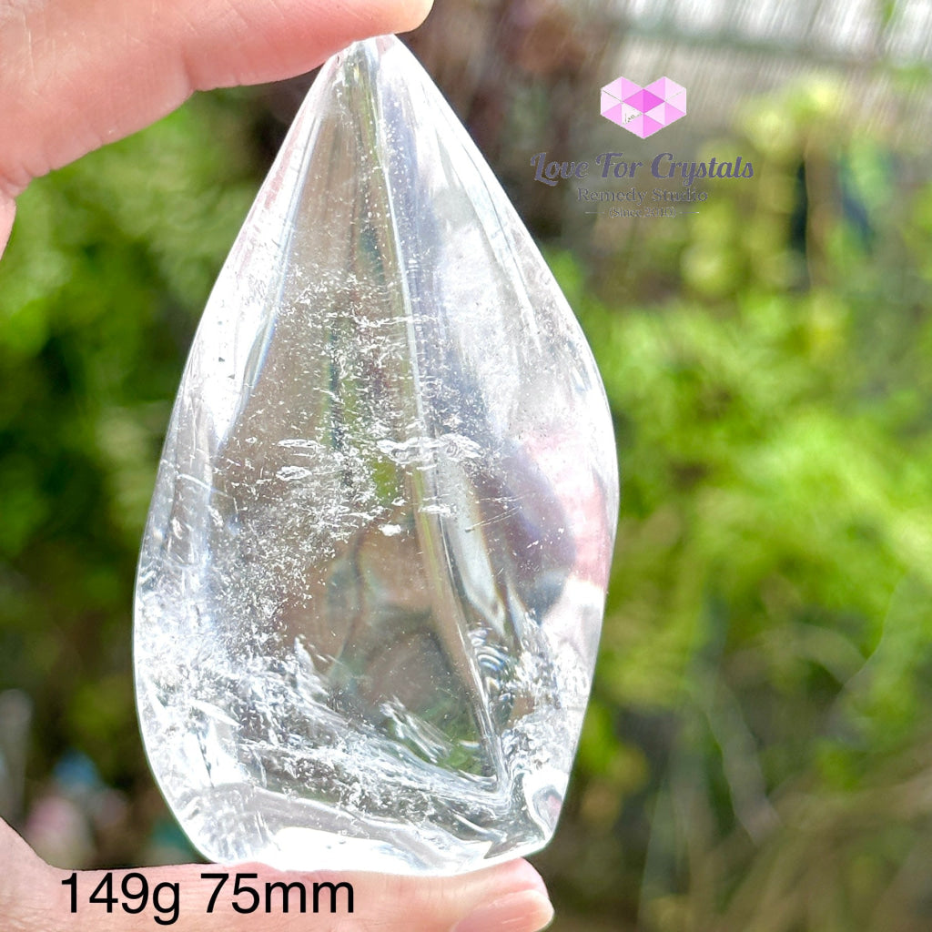 Clear Quartz Flames (Brazil) 149G 75Mm Polished Crystals