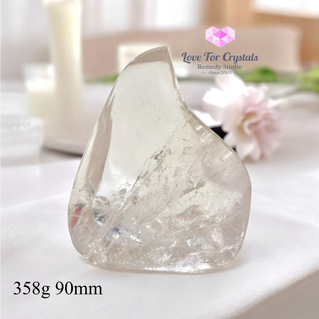 Clear Quartz Flames (Brazil) 358G 90Mm Polished Crystals