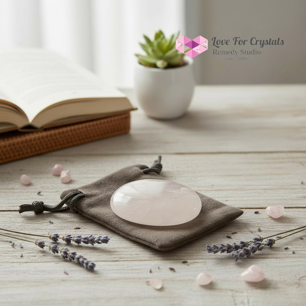 Clear Quartz Intention Amplifier Palm Stone 45mm (Encoded & activated) Random Piece (45mm) Palm stone